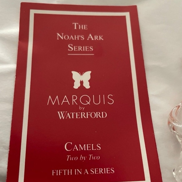 Christmas ornament MARQUIS WATERFORD CRYSTAL Noah's Ark CAMELS TWO BY TWO. - Picture 3 of 3
